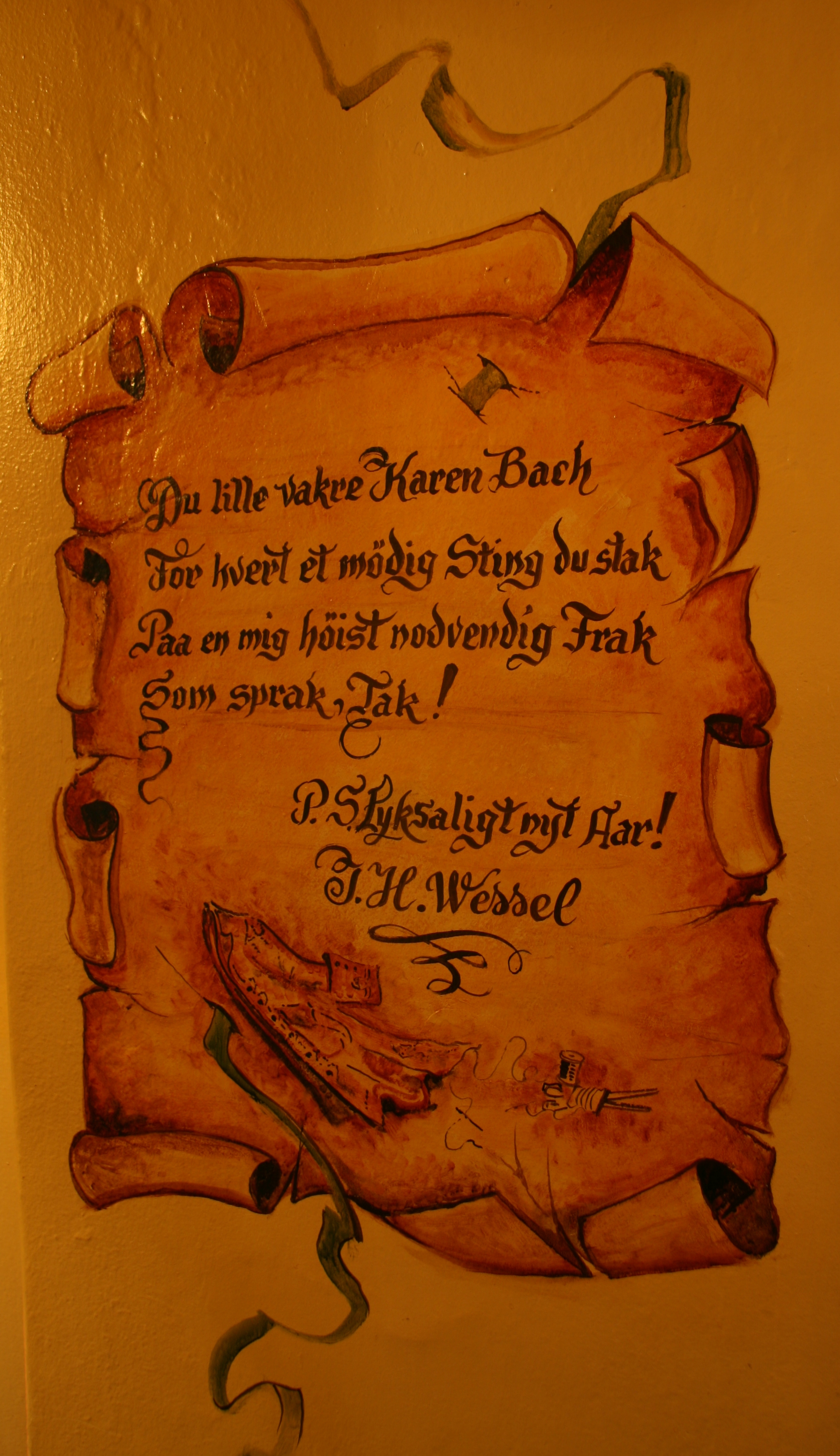 Veggmaleri på Wesselstuen