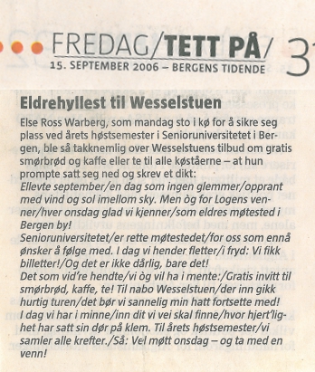 Eldrehyllest til Wesselstuen