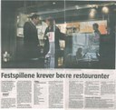  Festspillene krever bedre restauranter  – Gjester på Festspillene er fornøyd med kulturen, men ikke med maten i Bergen. Derfor får nå 16 restauranter et eget godkjent-merke av Festspillene.