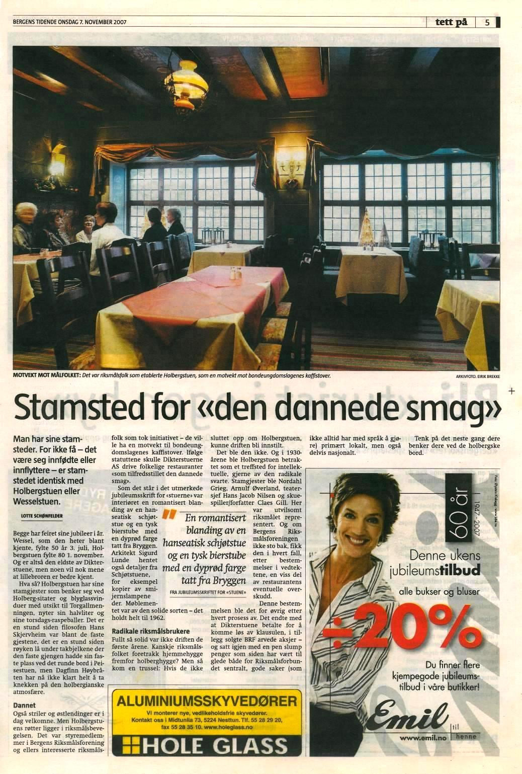 «Stamsted for den dannede smag»