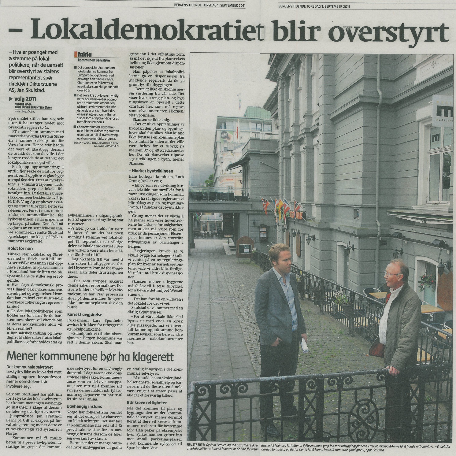 Lokaldemokratiet blir overstyrt